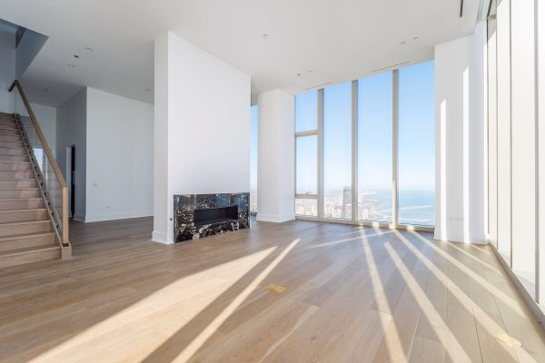 363 E. Wacker #9201 St. Regis Chicago View Living Room Unfurnished