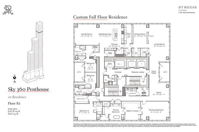 8201 St.Regis-Chicago-Sky 360 Penthouse-Residences-Full Floor