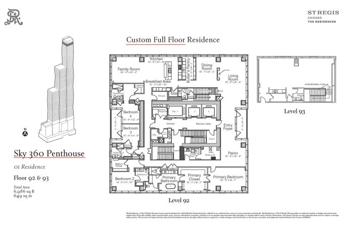 St.Regis-Chicago-PentHouse-unit1-FL92-93 Dimension